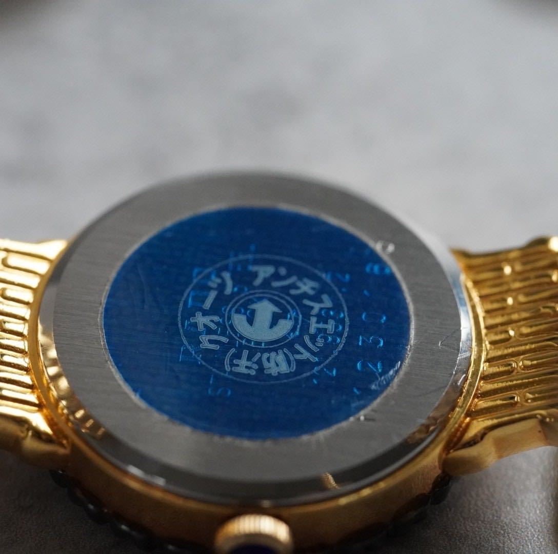 1円スタート RADO ラドー ダイヤベゼル レディース 腕時計 クォーツ ゴールド 1スタ 未稼働 現状品の画像6