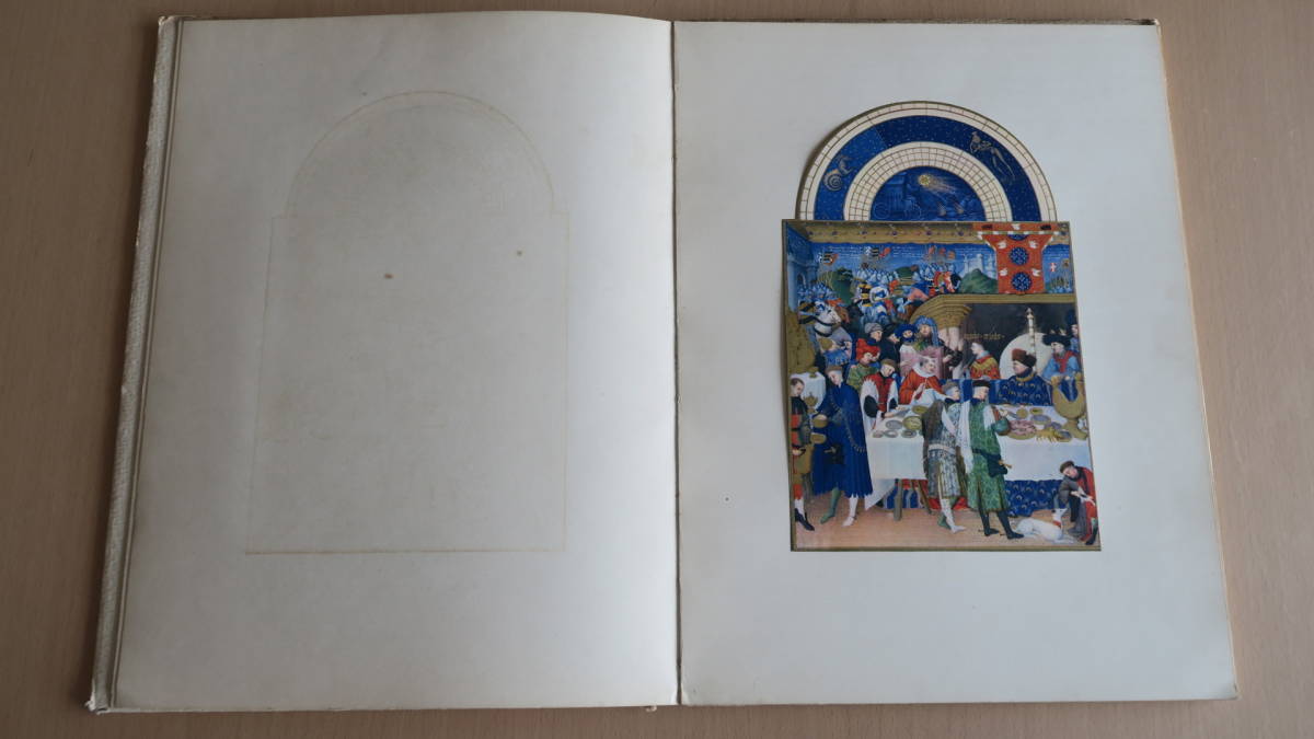 【古書】「ベリー公のいとも豪華なる時祷書」 Trs Riches Heures du Duc de Berry　1940年 フランス　ドレージェ・フレール出版　美術印刷_画像4