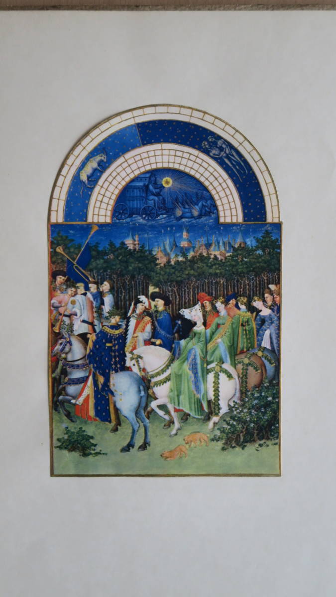 【古書】「ベリー公のいとも豪華なる時祷書」 Trs Riches Heures du Duc de Berry　1940年 フランス　ドレージェ・フレール出版　美術印刷_画像7