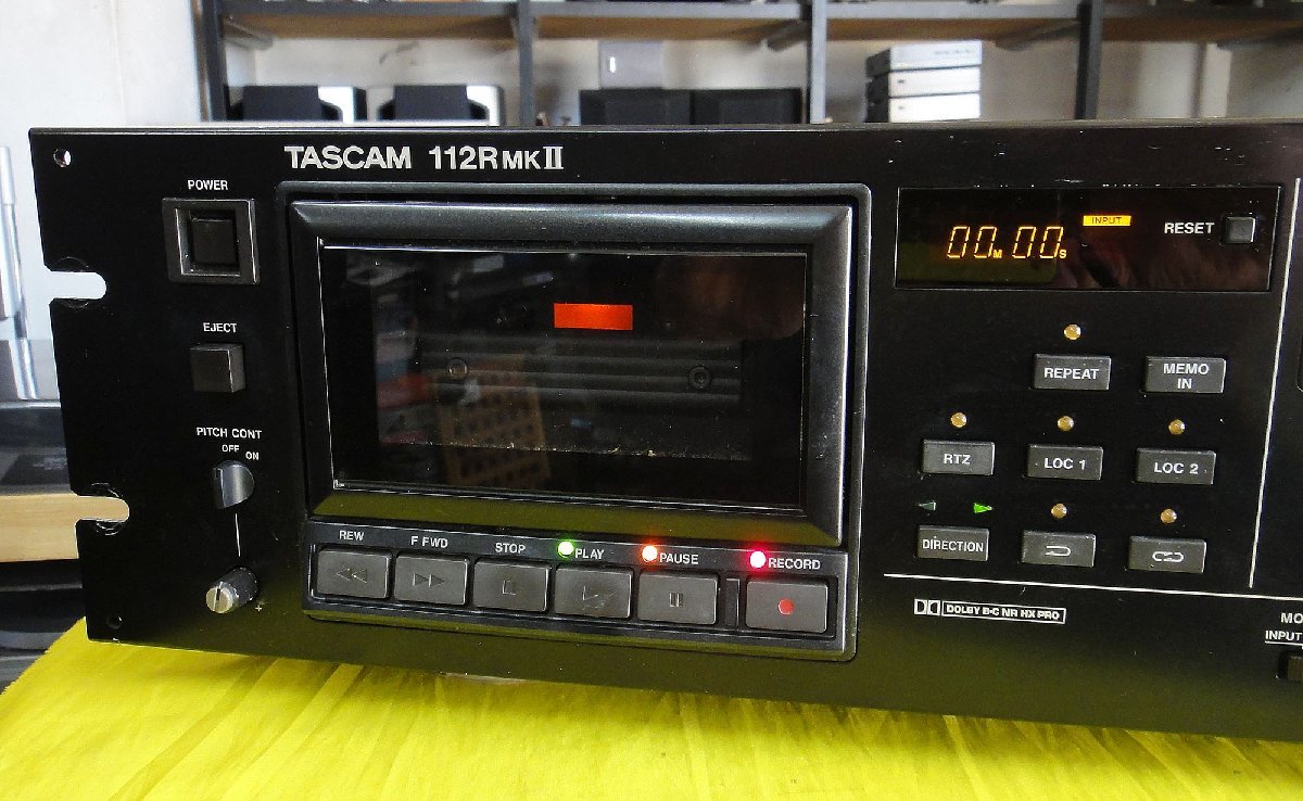 TASCAM/3ヘッド・オートリバース・カセットデッキ『112RMKⅡ』(MADE IN JAPAN)JUNK_画像4