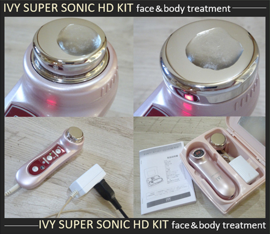 ◆訳あり品 全身対応型 超高速振動マッサージ 超音波美顔器 SUPER SONIC HD アイビー化粧品 ダイエット シェイプアップ スキンケア美容器★_画像1