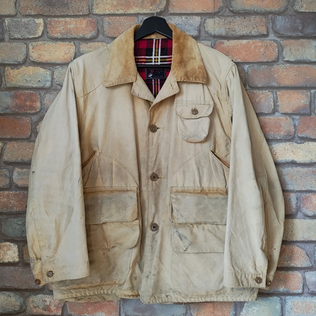 ☆レッドヘッド☆60’s RED HEAD HuntingJacket WoolLiner 60年代 ビンテージ ハンティングジャケット ウールライナー_画像1