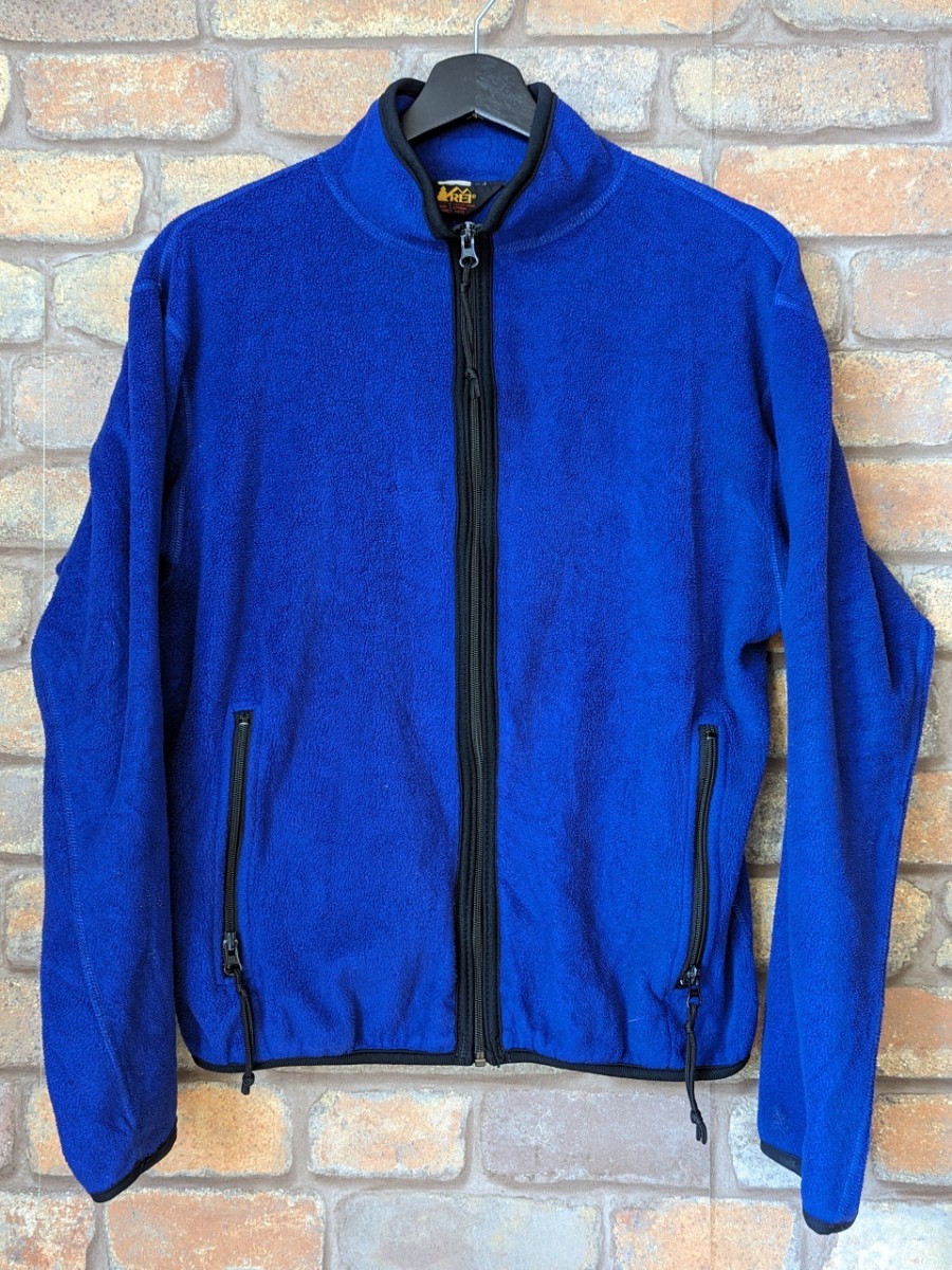 ☆80’s-90’s☆ REI ZipUpFleece Blue S USA製 ジップフリースジャケット ビンテージ