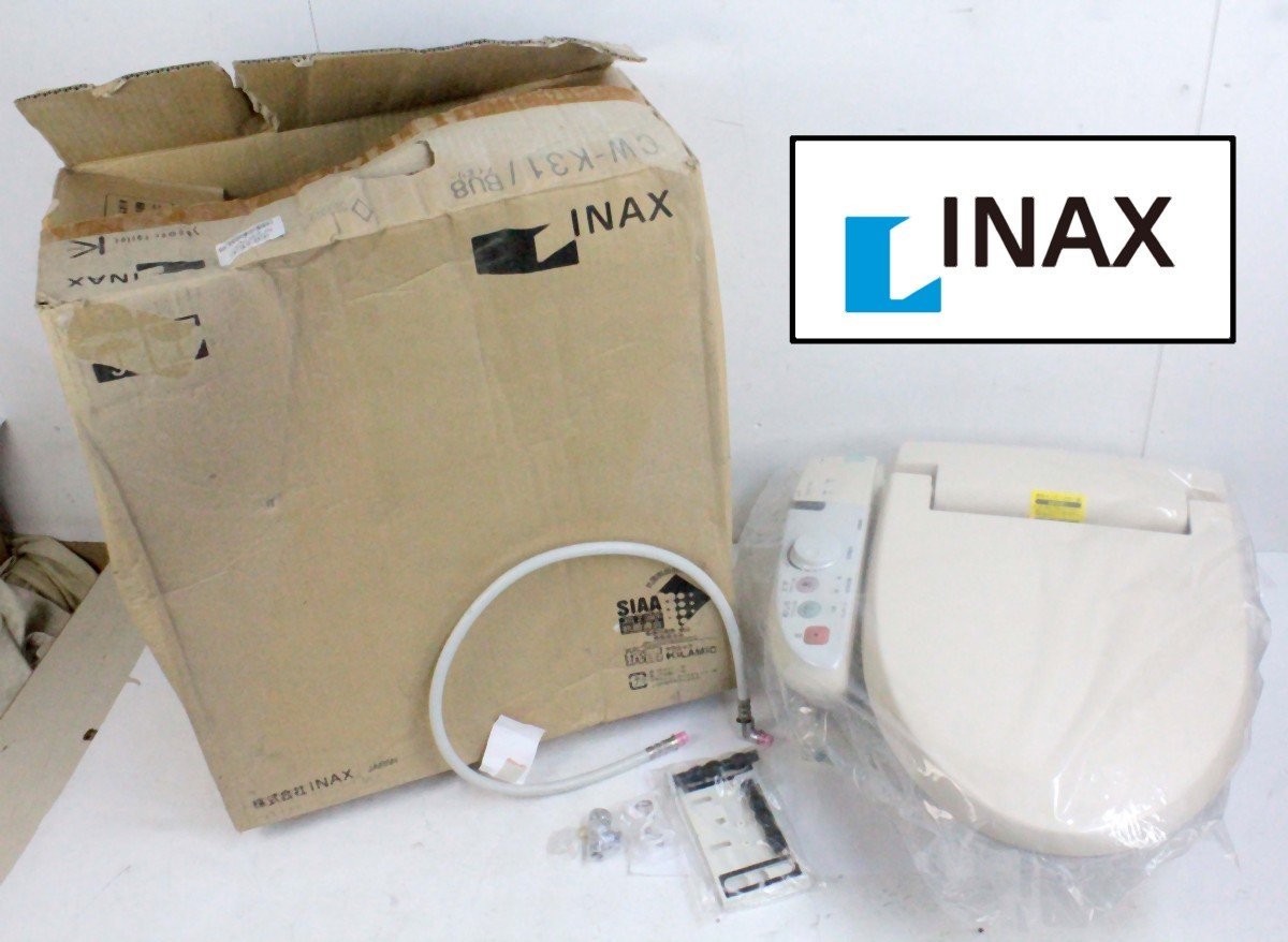 [未使用品 長期保管品] INAX イナックス 電気温水便座 ウォシュレット シャワートイレ CW-K31 BW1 ピュアホワイト 便座 便器 蓋 日本製_画像1