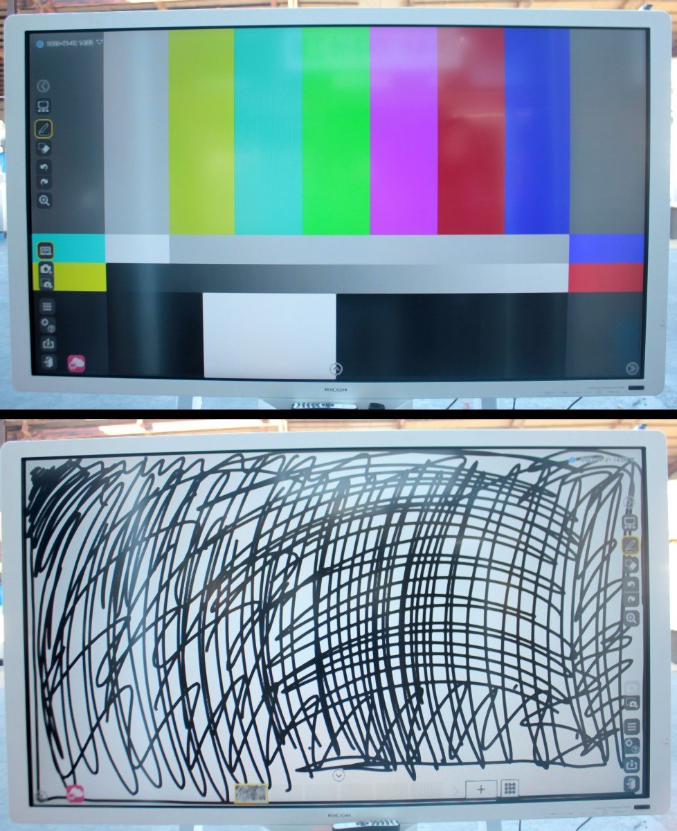 [動作OK] RICOH リコー インタラクティブ ホワイトボード D6500 Interactive Whiteboard 65インチ 電子黒板 [直接引取限定 福島県須賀川市]_動作確認済みでございます。