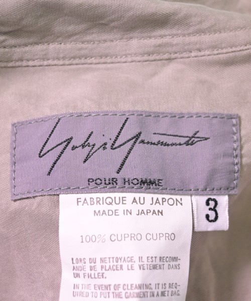 yohji yamamoto POUR HOMME カジュアルシャツ メンズ ヨウジヤマモトプールオム 中古　古着_画像3