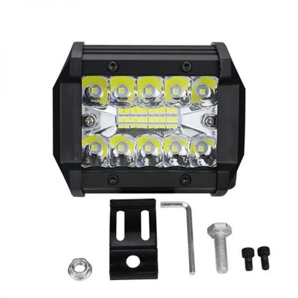 LED ワークライト 作業灯 12V/24V 60W 6000K ホワイト 白色 防水 デッキライト 投光器 前照灯 車幅灯 照明 トラック 2個 07の画像5