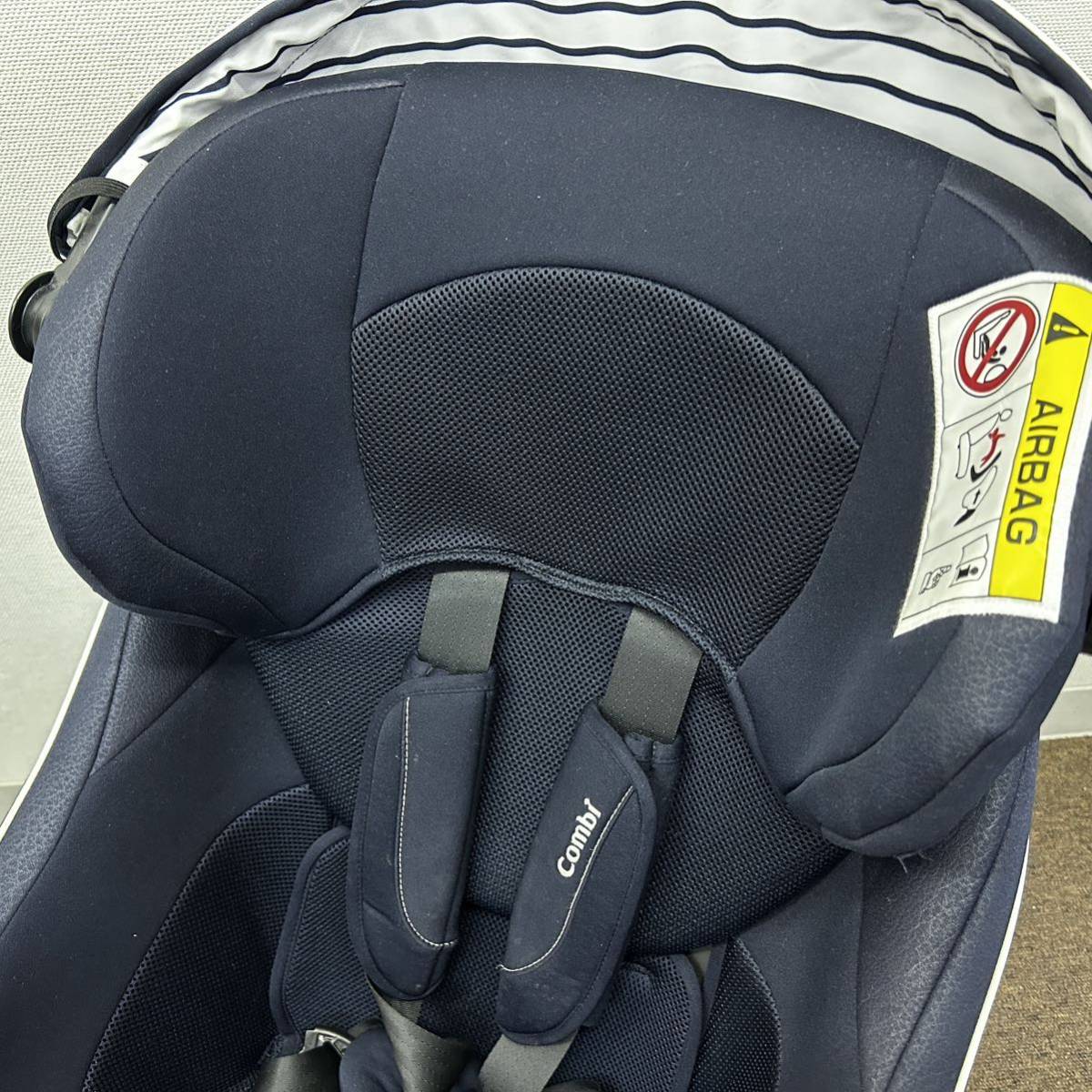 [ newborn baby ~] free shipping Combi combination kru Move Smart ISOFIXeg shock JJ-600 navy child seat CG-UIG rotary 