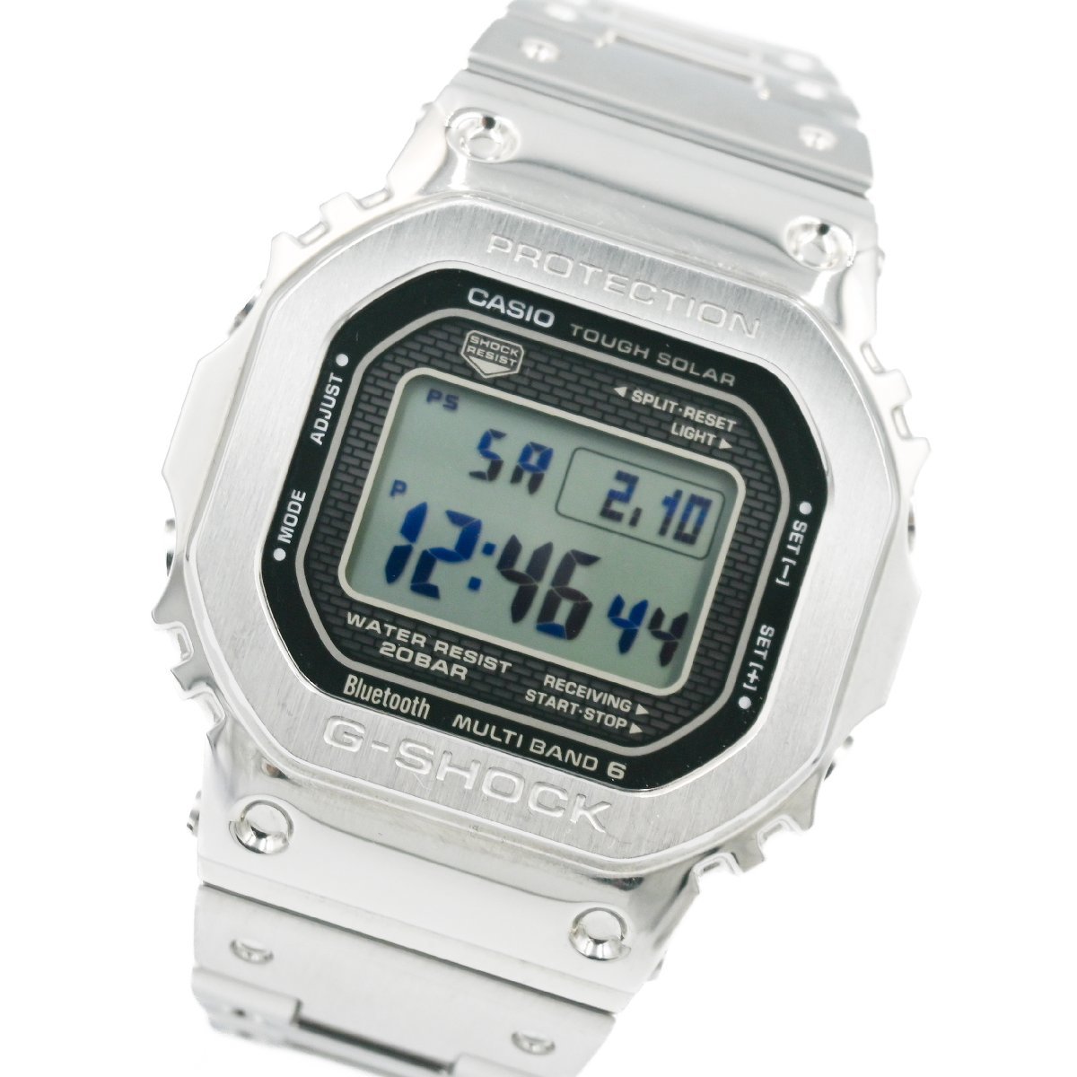 1円 稼働 CASIO カシオ Gショック GMW-B5000 フルメタル FULL METAL QZ クオーツ デジタル Bluetooth SS 腕時計 スクエア 13720240213_画像1
