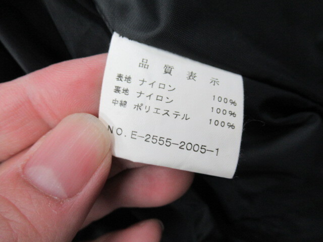 KUSHITANI クシタニ E-2555 ナイロンキルティングダウンジャケット ブラック Lサイズ_画像7