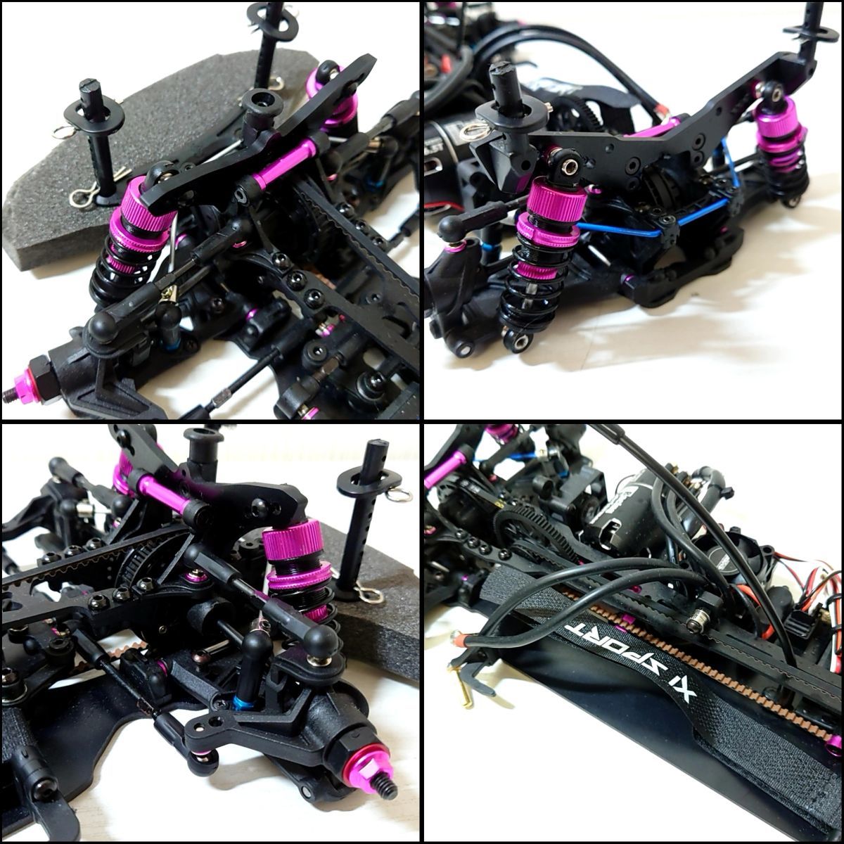 ココ4【140】1円～ 動作確認済 3Racing SAKURA XI SPORT 1/10スケール RC ラジコンツーリングカー シャーシ ボディ 完成品_画像9