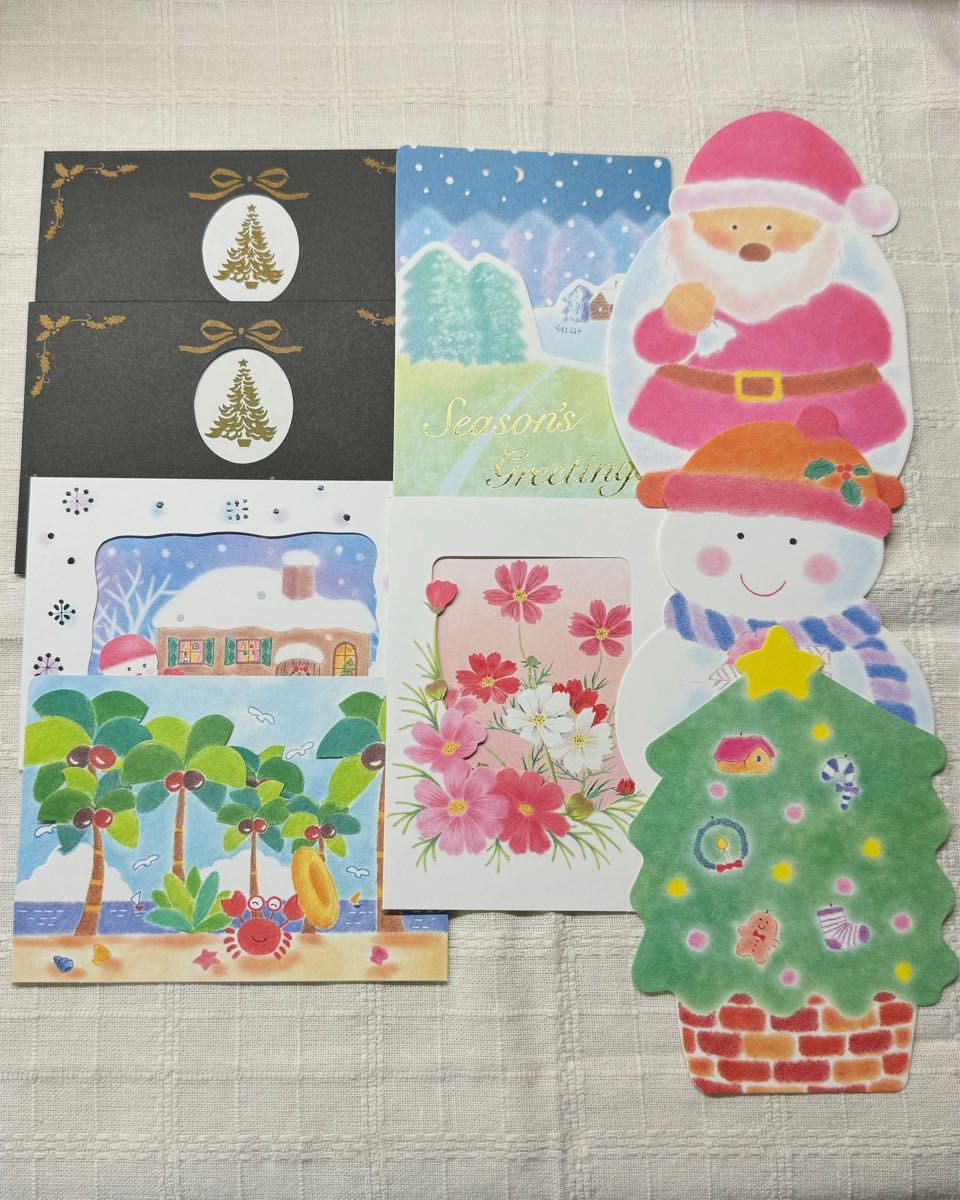 【ポストカード】クリスマス・花・サマー 9枚セット