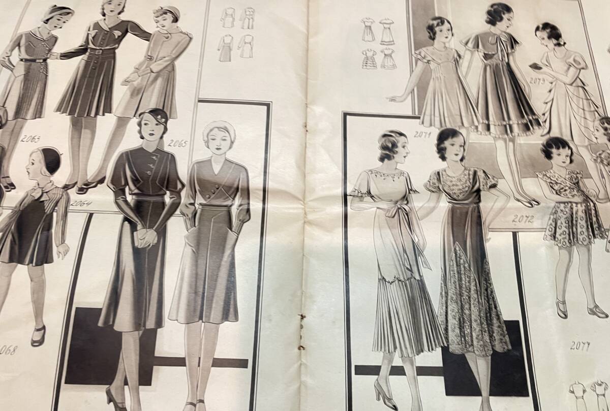 海外 フランス ファッション雑誌 Bijou ce la Mode 1933年 冬 アンティークの画像7