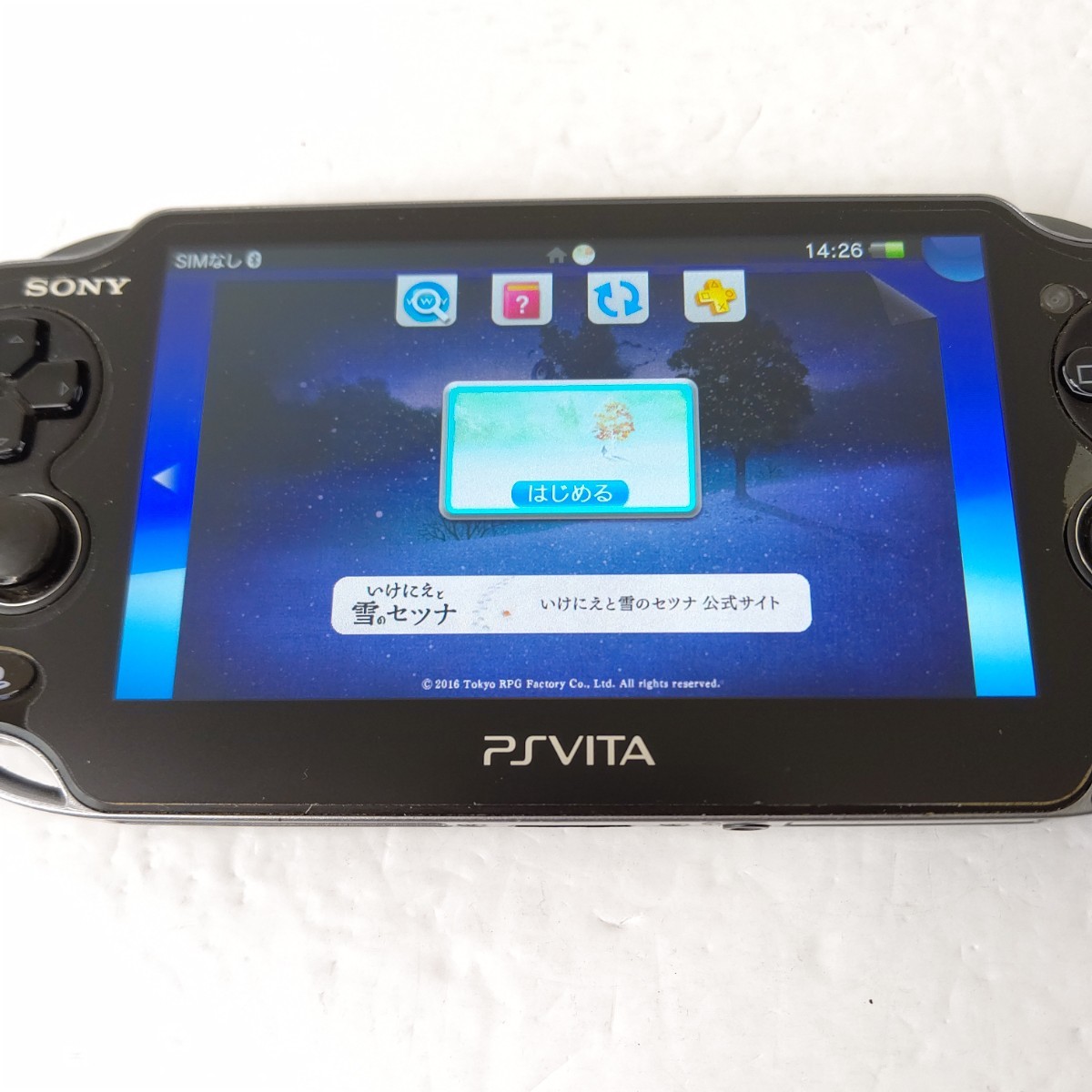 SONY　PSvita pch1100 クリスタルブラック　画面極美品　ゲーム機