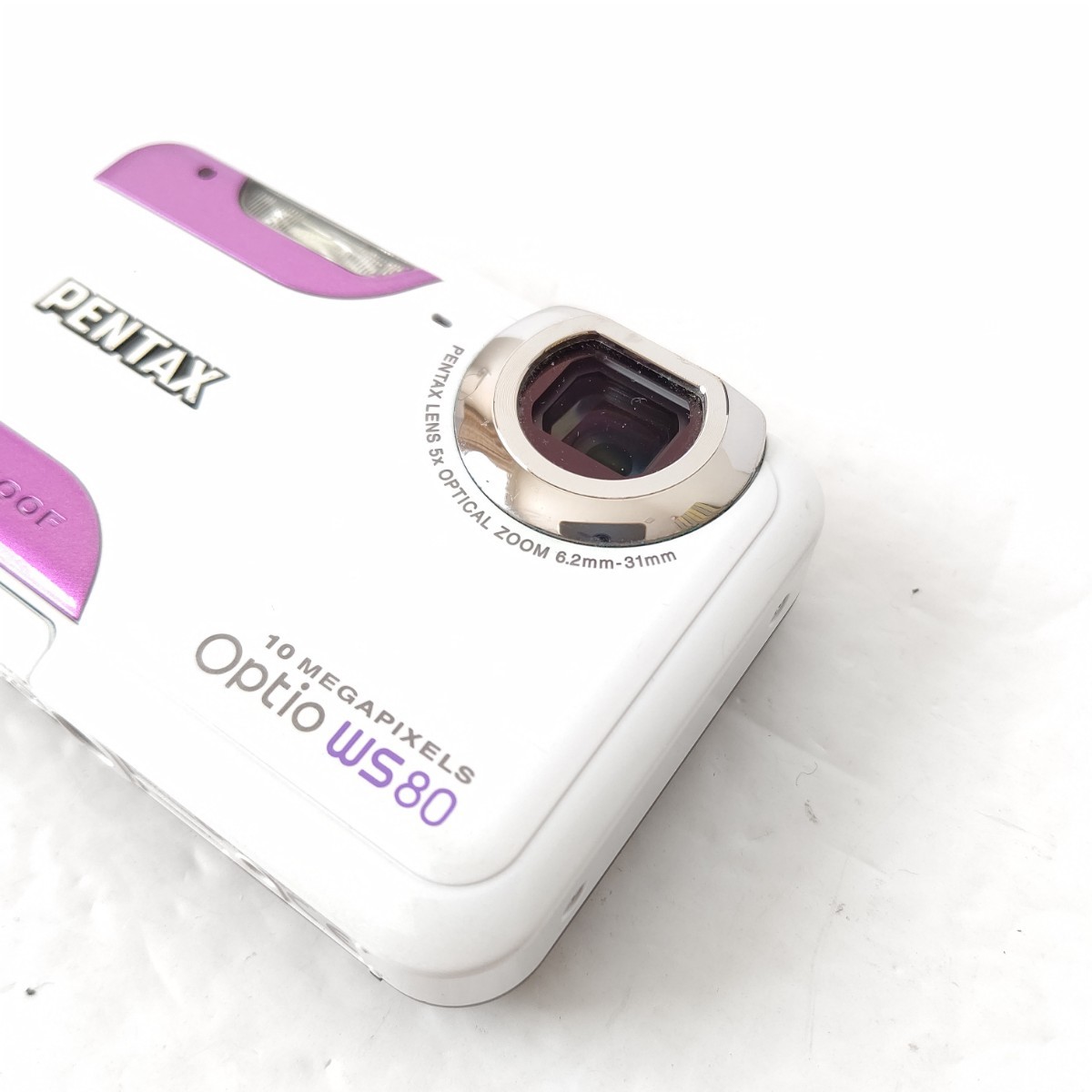 PENTAX　Optio　ws80 White　Purple　美品　Camera