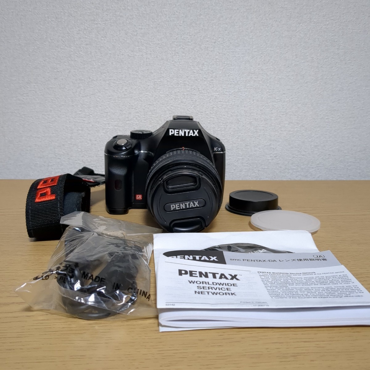 ペンタックス PENTAX K-x 18-55mm 標準 レンズセット ブラック デジタル一眼レフ カメラ