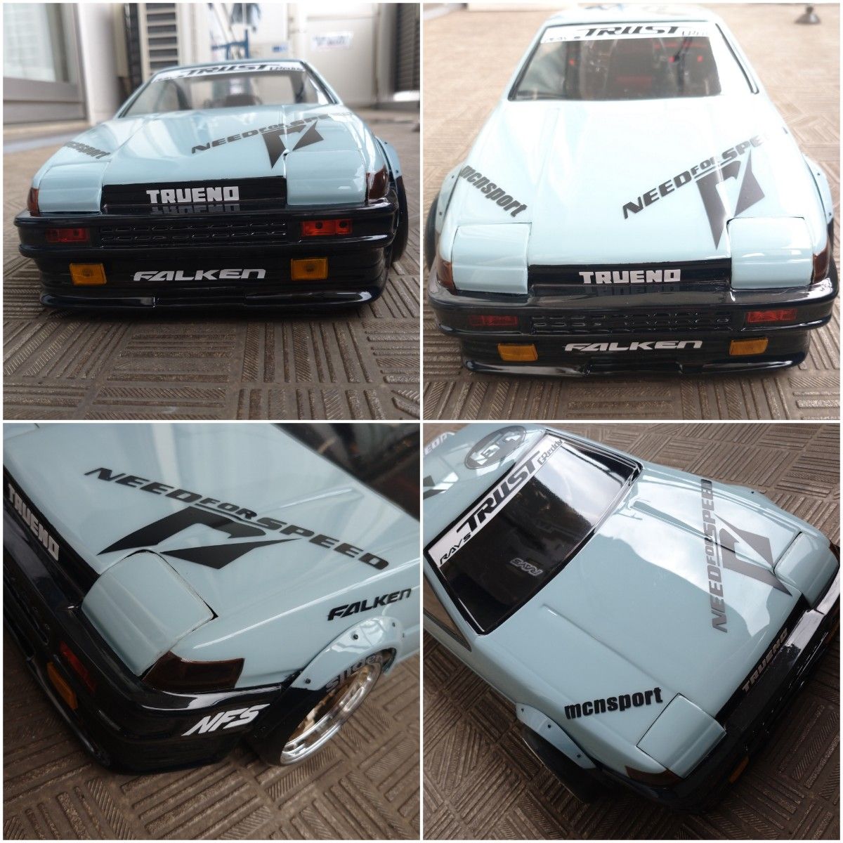 AE86 NFS仕様 1/10ラジコン ラジドリ ボディ用 カッティング AE86 NFS仕様 1/10ラジコン ラジドリ ボディ用 カッティング