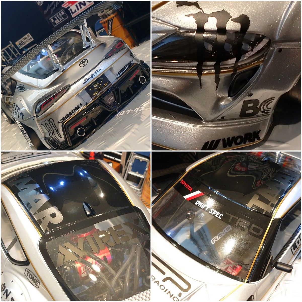 スープラA90 1/10ドリフトラジコン ラジドリボディ用 スープラA90 1/10ドリフトラジコン ラジドリボディ用