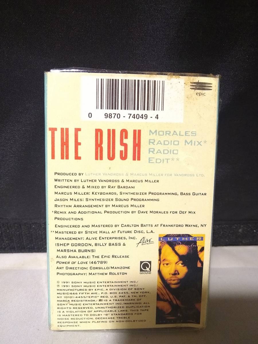 T6250 cassette tape Luther Vandross / The Rush, 1991
