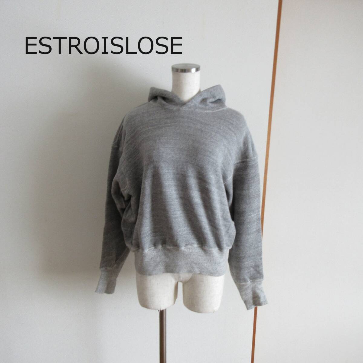 ESTROILOSE★エストゥロワルーズ 　杢グレー 裏起毛スエットパーカー　