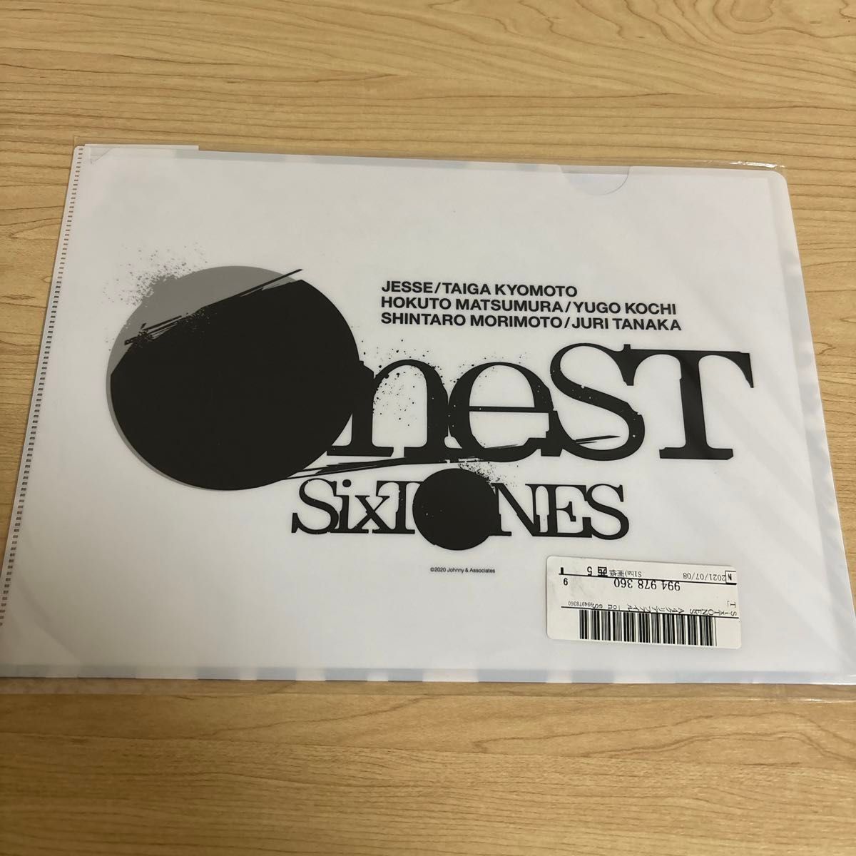 SixTONES クリアファイル OneST