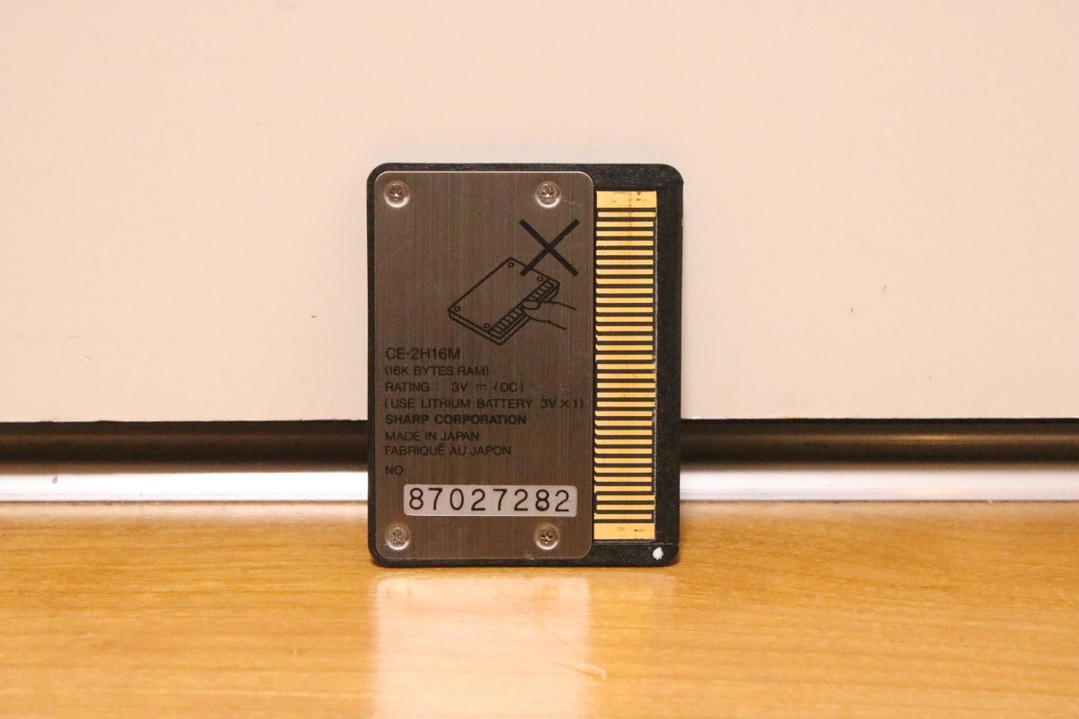 SHARP シャープ RAMカード 16KB CE-2H16M ポケコン用 ポケットコンピュータ①_画像2