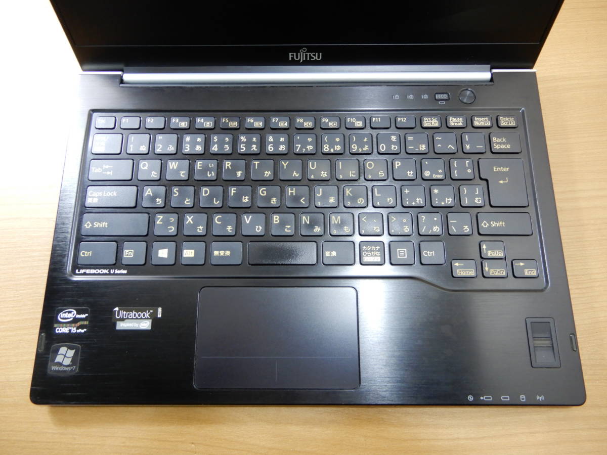 Y0221★\1～Fujitsu/富士通　家庭用　LIFEBOOK U772/G　ノートパソコン　Windows:7　CORE:i5 vPro　model:FMVNU8BE_画像2