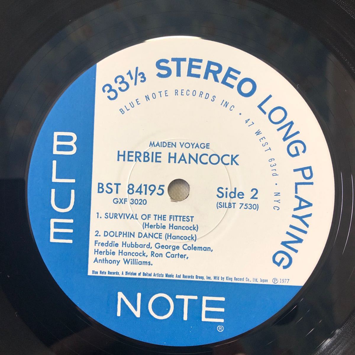 ハービー ・ハンコック Herbie Hancock 処女航海 Maiden Voyage 帯付 BLUE NOTE 中古LPレコード_画像8