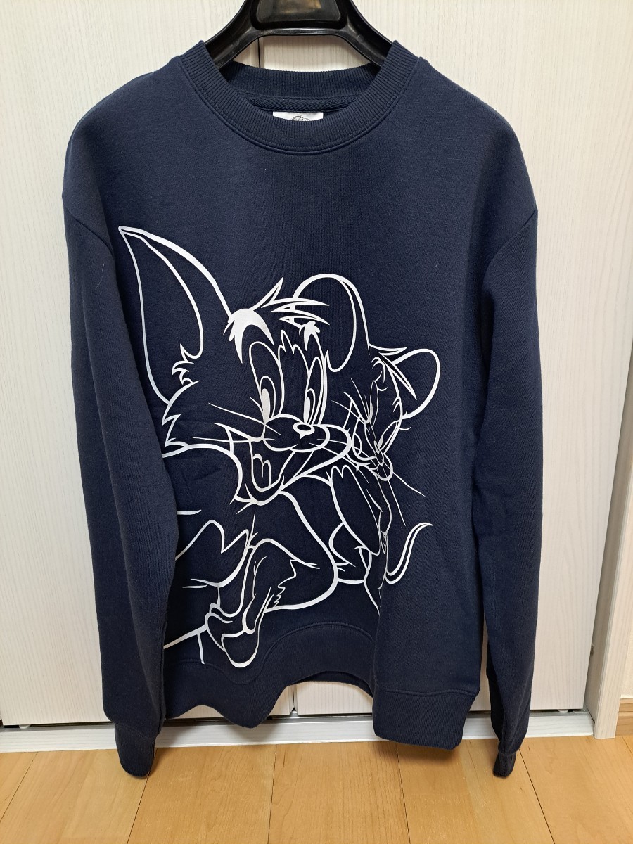 【新品】TOM AND JERRY/トムとジェリー プリントスウエットLサイズ