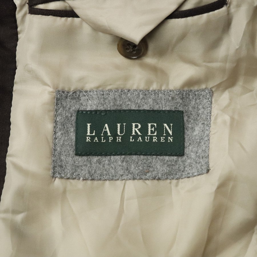 美品 Lauren Ralph Lauren ローレンラルフローレン ビーバーウール レイヤード アルスターコート ベージュ 40R JP:L-XL チェスター -_画像6