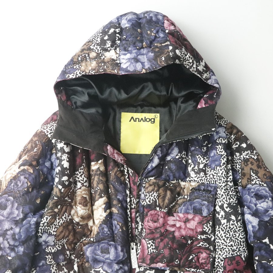 極美品 バートン ANALOG アナログ AIRLOCK DOWN JACKET スノーボードウェア ダウンジャケット 花柄 L スキー パーカ 中井孝治 フラワー_画像3