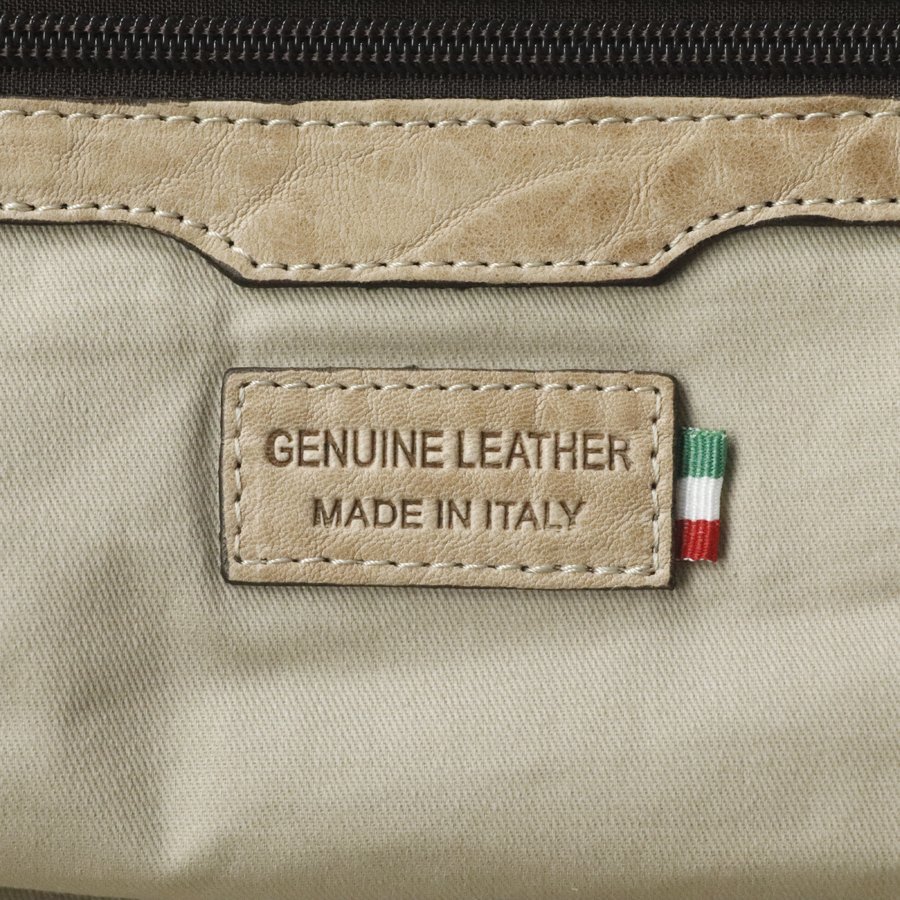  beautiful goods Italy made SORRENTO DE MARTINO original leather all leather cow leather Boston bag beige unisex [ reference price Y132,000-]