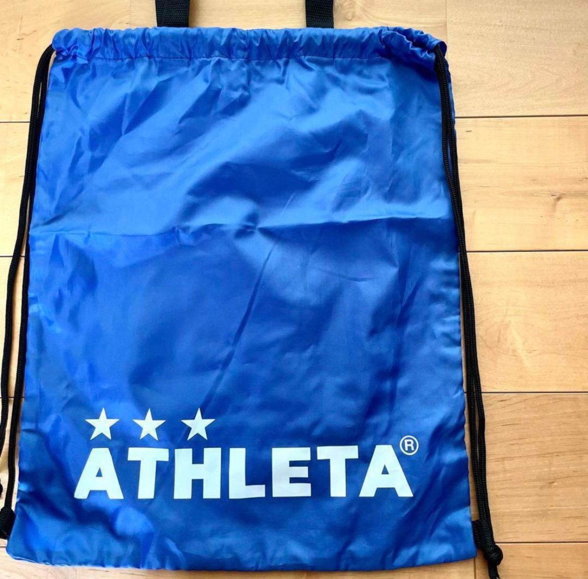 ATHLETA アスレタマルチバッグ/ランドリーバッグ袋ナップサックブルー青色サッカーフットサルリュック