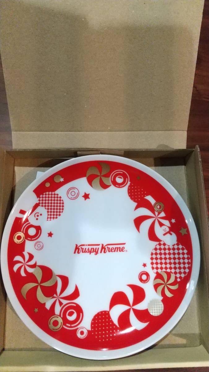 クリスピークリーム　非売品■クリスマスプレート　皿■Krispy Kreme DOUGHNUTS　ドーナッツ_画像6