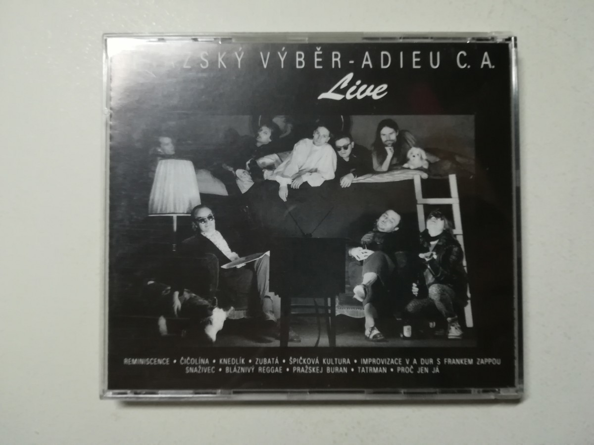 【CD】Prazsky Vyber - Adieu C. A. (Live) 1991年チェコスロバキア盤 チェコニューウェーヴ/アヴァンロック ※Frank Zappa参加_画像2