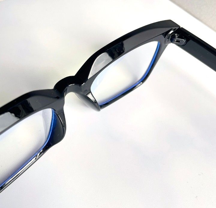 老眼鏡 +1.0シニアグラス スクエア 太フレーム  ブルーライトカット  リーディンググラス 黒縁 ブラック