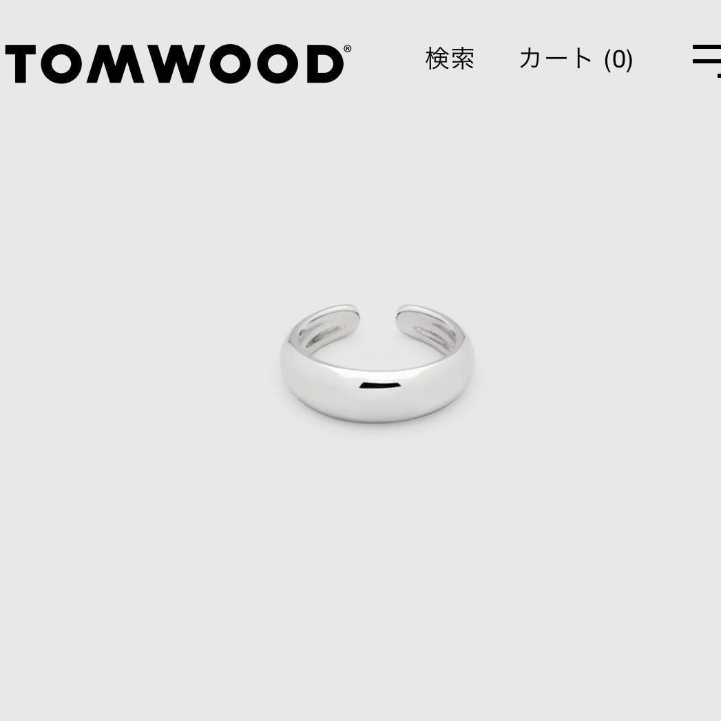 新品 TOM WOOD トムウッド EAR CUFF イヤーカフThick シルバー サイズ M_画像1