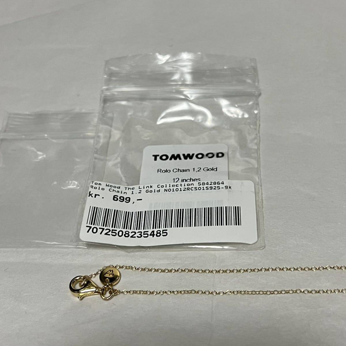 新品 TOMWOOD トムウッドRolo Chain ロロチェーン ネックレス・2 新品 TOMWOOD トムウッドRolo Chain ロロチェーン ネックレス・2
