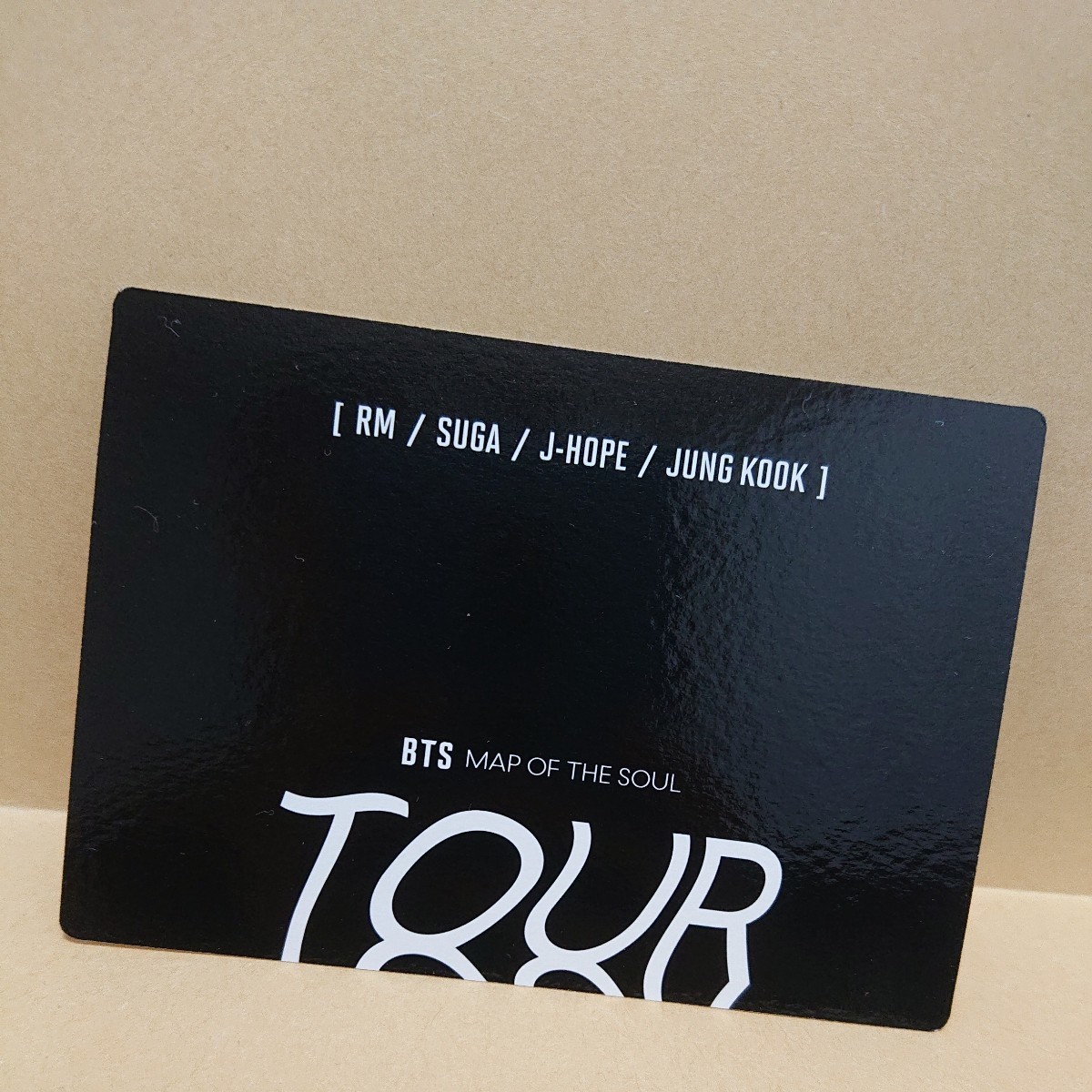 BTS 防弾少年団 トレカ フォトカード MAP OF THE SOUL tour phone strap フォン ストラップ封入 ミニフォト ジョングク JUNG KOOK ユンギ _画像2