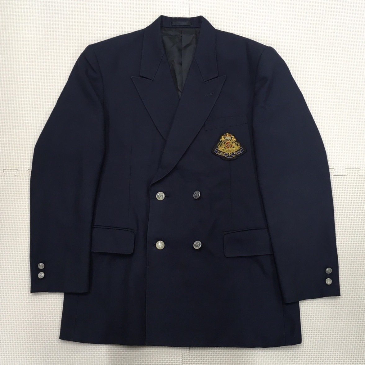 AT89-1(中古)栃木県 文星芸術大学附属高校 男子学生服 4点セット/旧制服/A175-/W73/ブレザー/ズボン/ネクタイ/GREEN MATE/制服/冬夏/卒業生