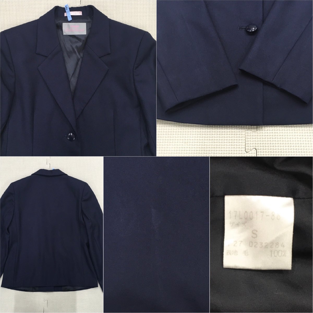 A474/T(中古)群馬県 渋川女子高校 女子制服7点 /小さめ/S/W63/ブレザー/ベスト/ブラウス/スカート/TOMOBOW/Lulu Sweet/学生服/卒業生品_画像3