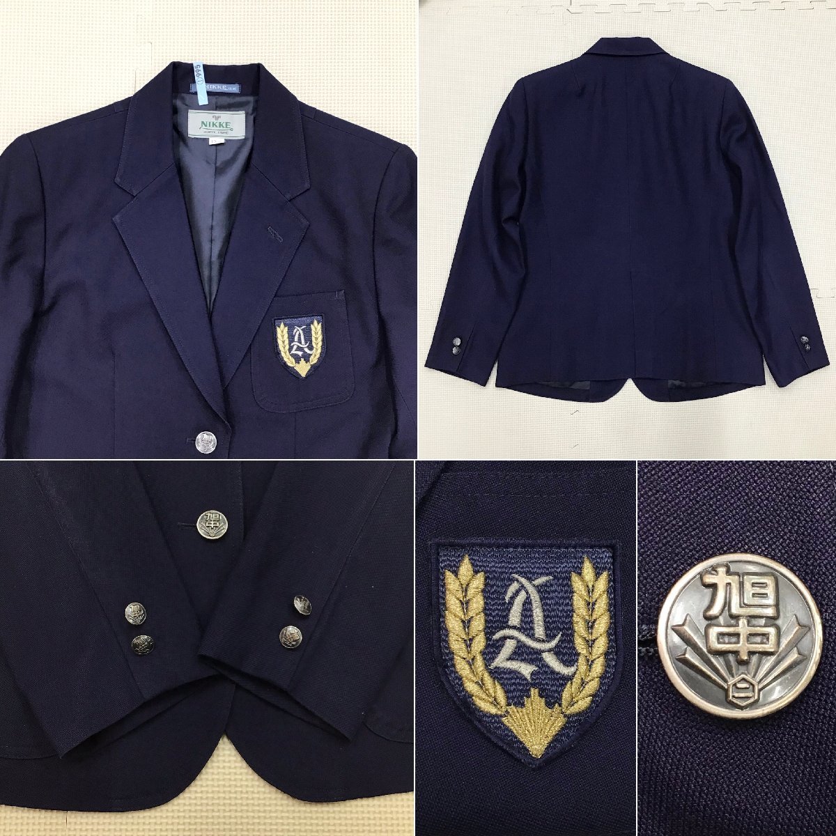 O502/T263(中古)栃木県 宇都宮市立旭中学校 女子制服4点 /旧制服 O502/T263(中古)栃木県 宇都宮市立旭中学校 女子制服4点 /旧制服
