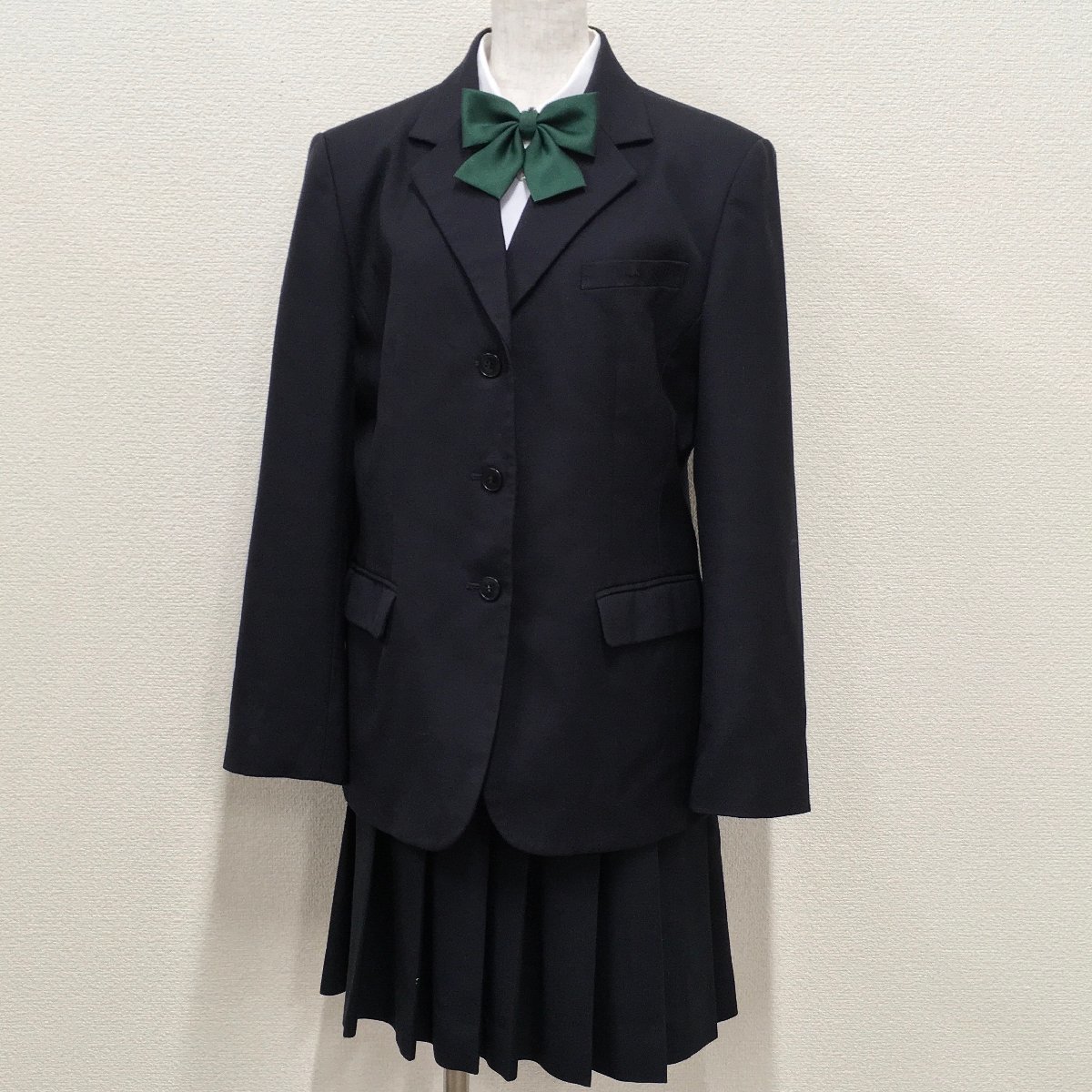 A491/T(中古)新潟県 加茂農林高校 女子制服4点 /170A/W66 A491/T(中古)新潟県 加茂農林高校 女子制服4点 /170A/W66