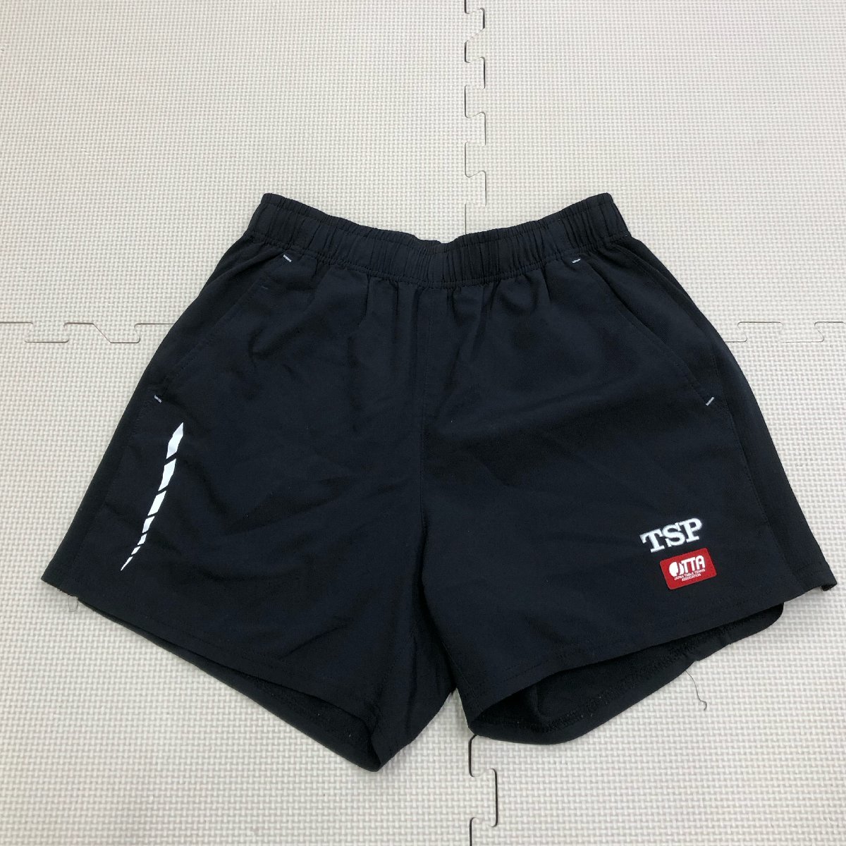 M404/(中古)校名不明 部活着2点/S/M/半袖/ハーフパンツ/青×白/紺系/ユニフォーム/卓球/Butterfly/TSP/男女不明/ジャージ/まとめ_画像4