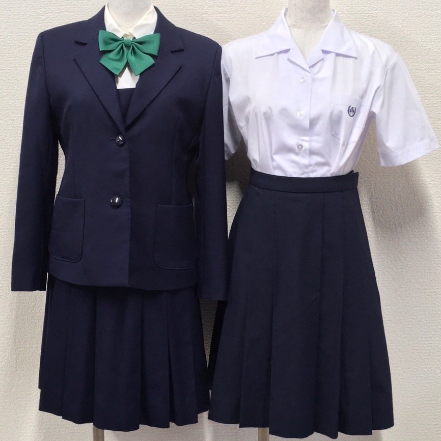 A474/T(中古)群馬県 渋川女子高校 女子制服7点 /小さめ/S/W63/ブレザー/ベスト/ブラウス/スカート/TOMOBOW/Lulu Sweet/学生服/卒業生品_画像1