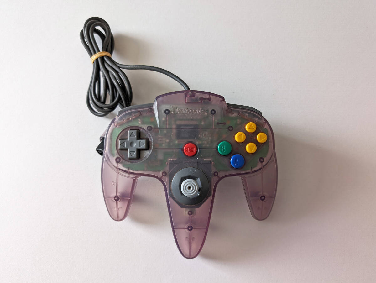 ニンテンドー64 コントローラーブロス クリアパープル 箱説あり　Nintendo 64 N64 Controller Bros Clear Purple_画像4