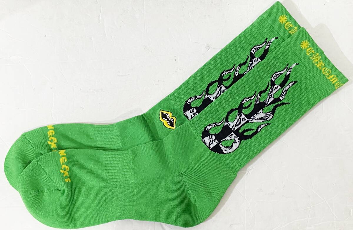 25-27cm◆新品 CHROME HEARTS クロムハーツ Matty Boy マッティボーイ Socks ソックス Green 緑_画像2