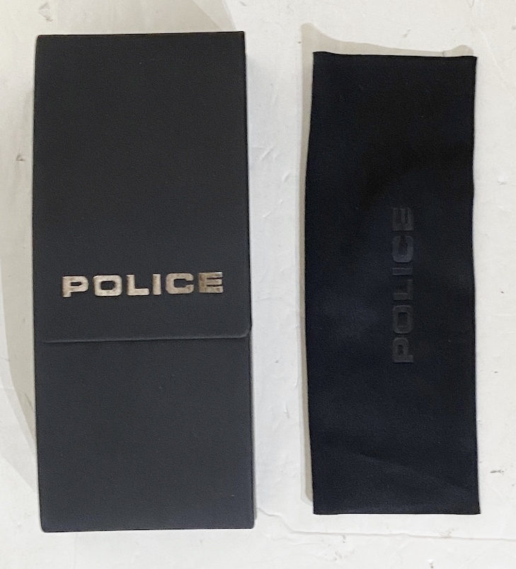 POLICE Police ARROWa low polarizing lens sunglasses 60*16 135 square Shape titanium frame glasses 