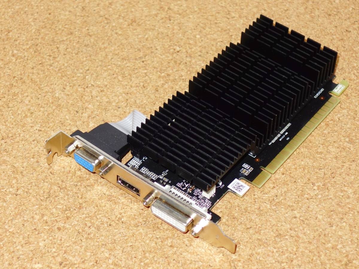 NVIDIA GeForce GT 710 1024MB 64bit ファンレス PCI-E接続グラフィックボード _画像1