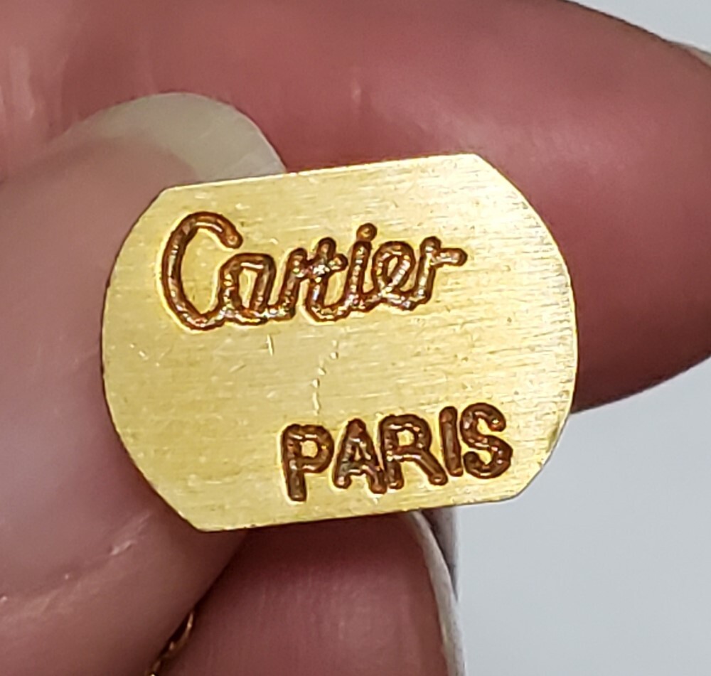 ●カルティエ Cartier● タイピン　ゴールドカラー　メンズ　1,5㎝　4,4ｇ　きれいめ_画像8